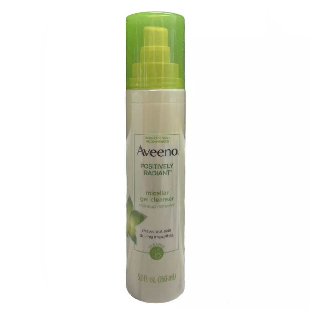 Aveeno Positively Radiant Micellar Gel Cleanser & Makeup Remover 5.1 oz